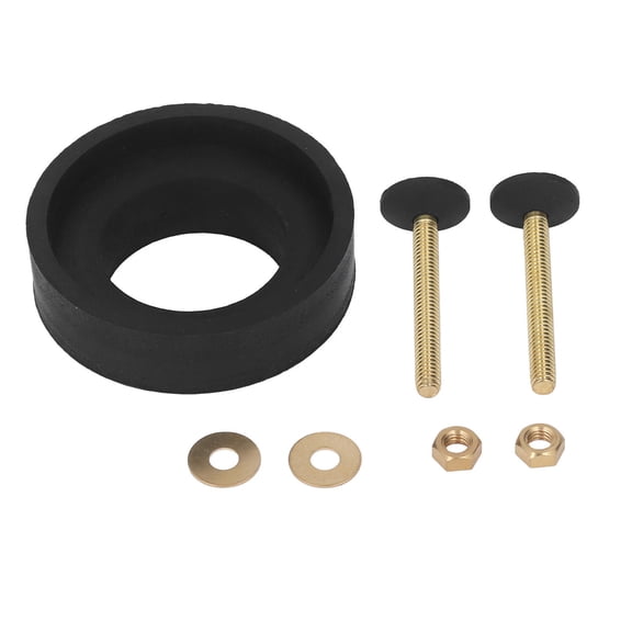 BIMZUC Toilet TanktoBowl Sealing Gasket & Brass Repair Kit Durable Rubber Seal, AntiCorrosion, Easy Install for Home Bathroom