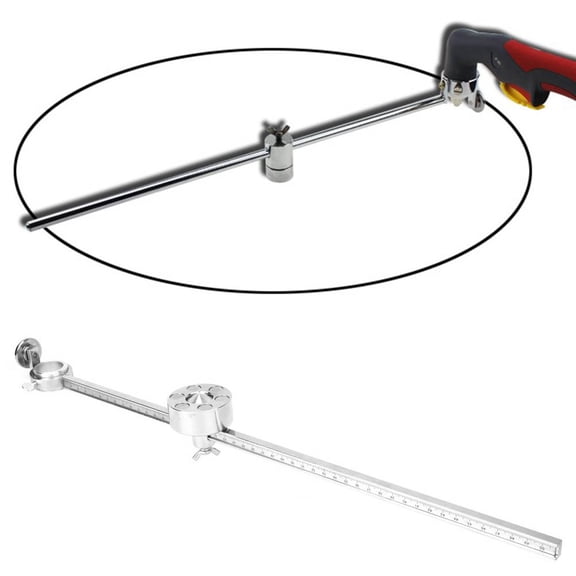 BIMZUC Torch Circle Guide Roller Stainless Steel Plasma Cutting Tool Accessories with Scale Ruler Fit for AG60/SG55 Maximum Diameter 39.4 inches / 100 cm