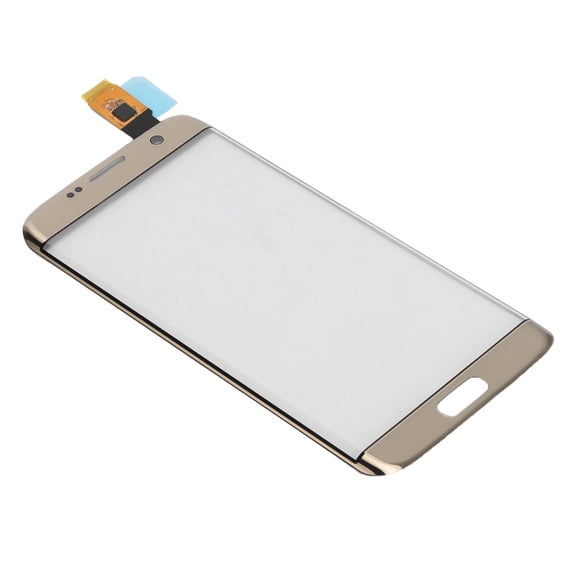 BIMZUC Touch Screen Digitizer Glass Lens Replacement for Samsung Galaxy S7 Edge with Repair Tools Kit, Gold - Premium Front Outer Glass Cover Fix