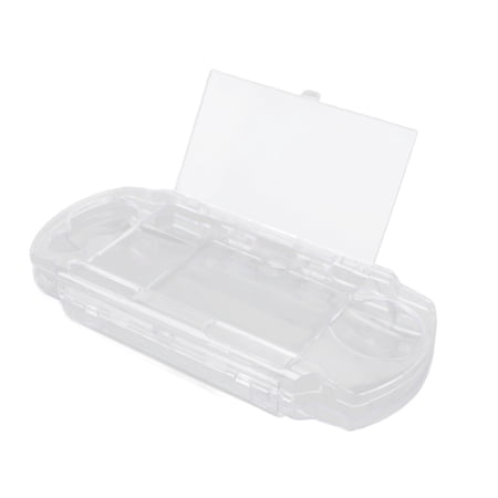 BIMZUC Transparent Cover for PSP 1000 Clear Game Console Full Housing Case Shockproof Scratch Resistant Hard Protective Cover with Movie Bracket