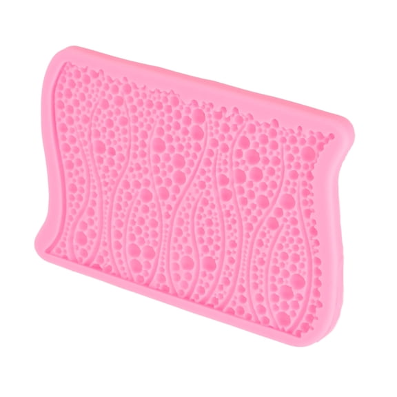 BIMZUC Tree Bark Cake Fondant Mold, Silicone Texture Impression Mat for DIY Chocolate and Baking, 6.7 inches / 17 cm