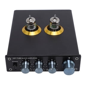 BIMZUC Tube Preamplifier with Integrated Equalizer, Stereo Turntable Phono Preamp for Home Audio System, Aluminum Alloy, 20Hz-20kHz, Exceptional Sound Quality, US Plug Configuration