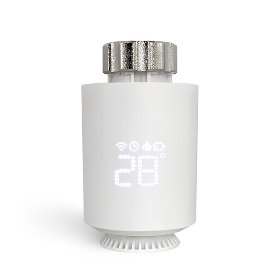 BIMZUC Tuya Zigbee Thermostatic Radiator Valves Intelligent Wireless Mobilephone App Control Home Heating Thermostat Temperature Controller Compatible with Amazon Alexa Home