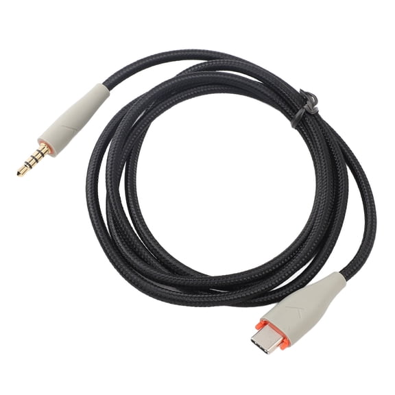BIMZUC Type C to 3.5mm Headphone Aux Audio Cable OFC Woven Replacement Cord for MMX150 Headset, 47.24 inches / 1.2m, Gray