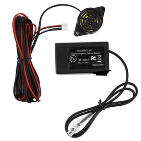BIMZUC U301 Electromagnetic Induction Intelligent Car Reverse Radar Parking Sensor Backup Distance Control System with Alarm Buzzer and Sensor Antenna for Universal Vehicles (4.72 inches / 12 cm)