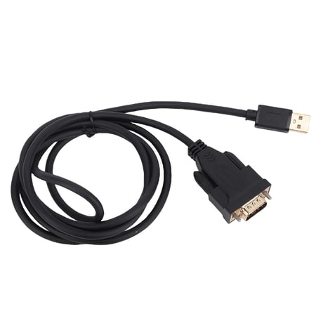 BIMZUC USB 2.0 to RS232 DB9 Male Head Serial Adapter Cable with FT232 Chipset, Supports Windows 10 8 7 Linux Mac OS, 1.2m / 3.93 ft Length, Premium PVC Jacket Data Cord, Black