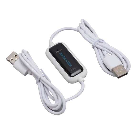 BIMZUC USB Data Transfer Cable High Speed Computer PC to PC Data Sharing Cord, Black, 39 inches