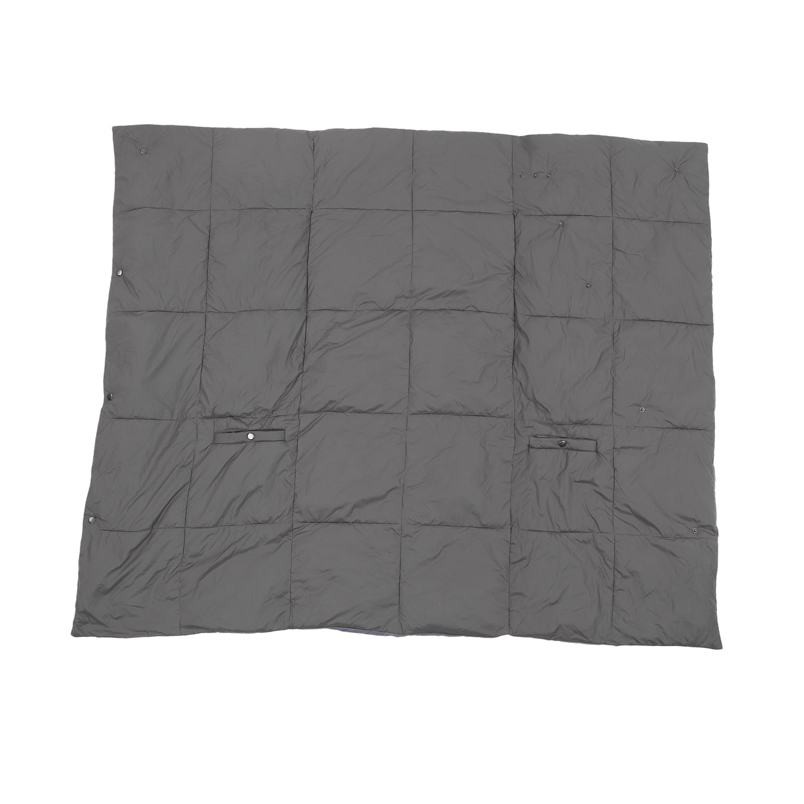 BIMZUC USB Heated Blanket Dark Grey 3 Temp Modes 52x43 inches / 132x109 cm Soft Chinlon Portable Electric Throw Blanket Heated Shawl for Winter Naps Home Office Car Use