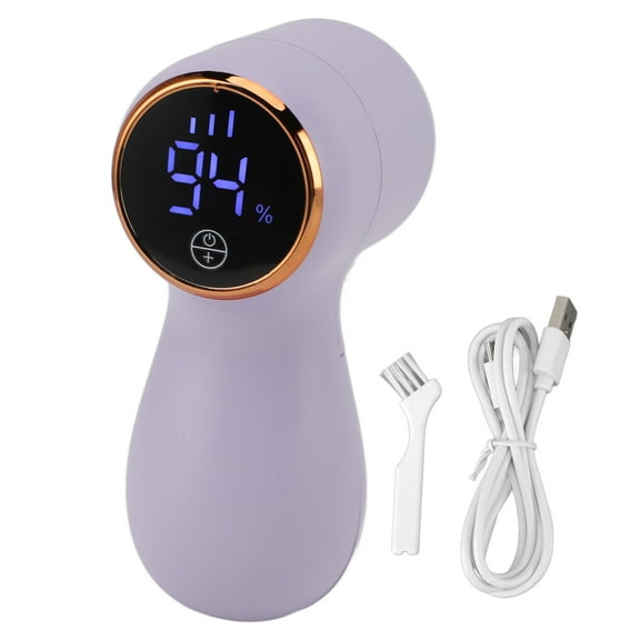 BIMZUC USB Rechargeable Lint Remover, Electric Fabric Shaver for Clothes, Sweaters, Furniture & Carpets, Portable Fuzz Remover Machine, Purple