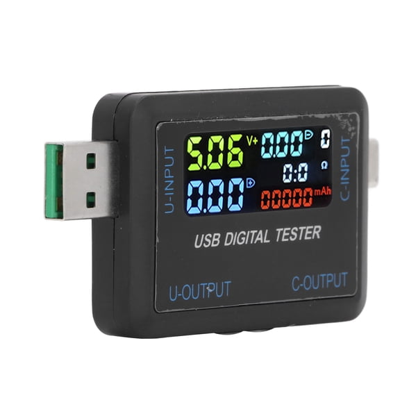 BIMZUC USB Tester Multimeter Multifunctional Type C Voltage Current Capacity Energy Power Tester 5-36V with LCD Display (10 inches / 25.4 cm)