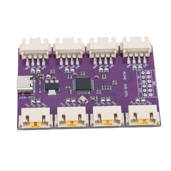 BIMZUC USB to 8 Channels TTL Serial Module 6Mbps High Speed CH348 Chip USB Type C to TTL Serial Converter Adapter (4.72 inches / 12 cm)