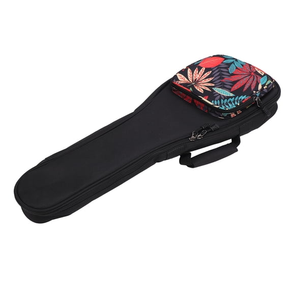BIMZUC Ukulele Backpack Thickened Adjustable Shoulder Strap Stylish Pattern Carry Bag String Instrument Case, 21 Inch / 53.3 cm