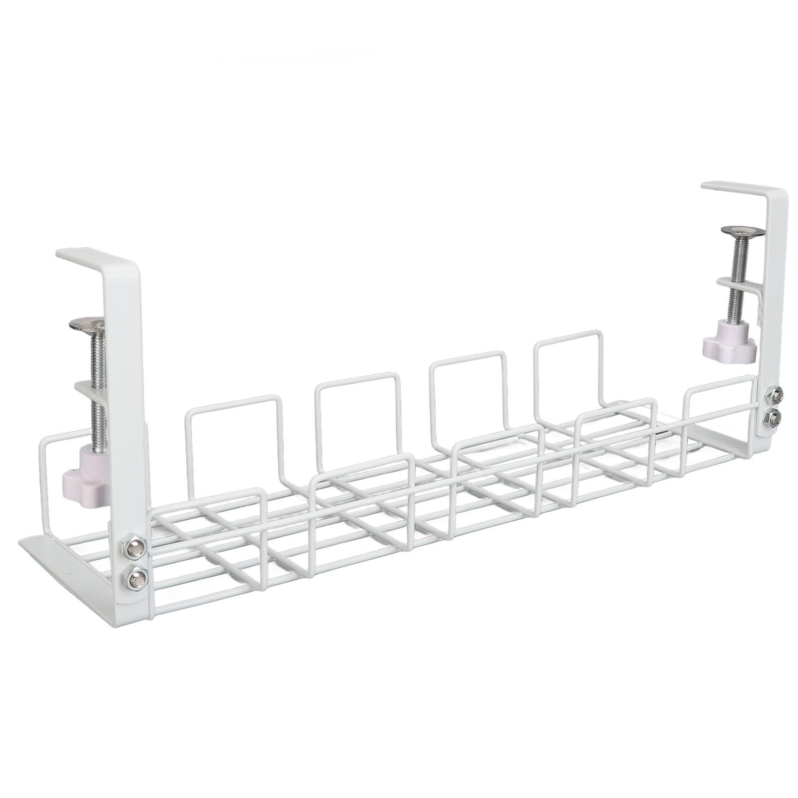 BIMZUC Under Desk Cable Tray 40.5cm Steel Wire Management Organizer – Strong Load Bearing, Easy Install, Safe & Space‑Saving for Office & Home