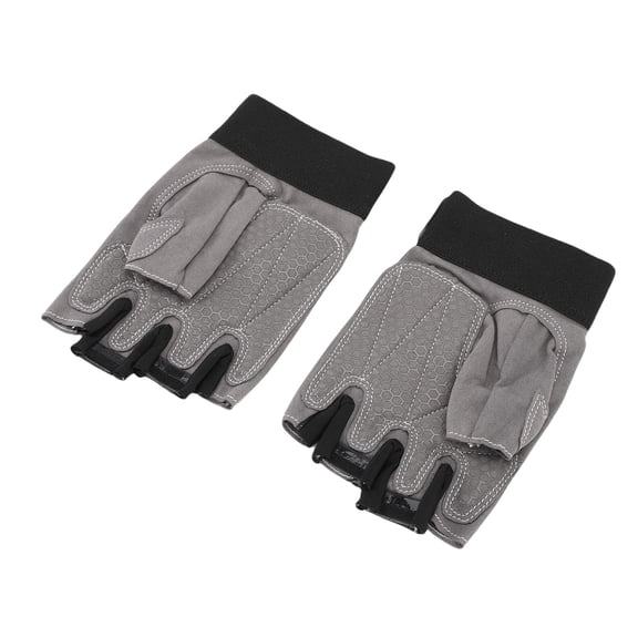 BIMZUC Unisex Half Finger Cycling Gloves Anti Slip Shock Absorbing Workout Gear for Road Riding Gym Exercise and Driving XL Black (9.06 inches / 23 cm)[cite: 1]