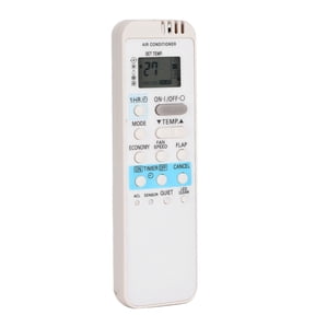 BIMZUC Universal ABS Durable White Replacement Air Conditioner Controller Remote Control Accessory for Room AC Units, Easy to Use and Setup, Operates up to 33 Feet Distance, Requires 2 AAA Batteries