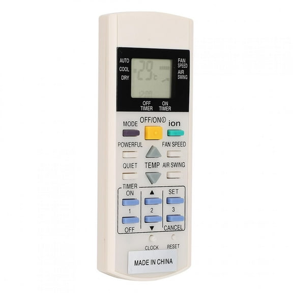 BIMZUC Universal Air Conditioner Remote Control Replacement Accessory for Panasonic A75C3299 A75C2600 Series Models, Maximum 33ft / 10m Range, White Premium Controller