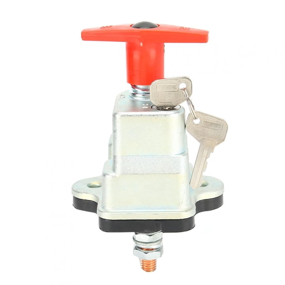 BIMZUC Universal Battery Isolator Switch Power Disconnect On/Off Master Cut-Off Switch for Car Truck Boat Marine RV 12/24V 250A Battery Kill Switch with Keys (5.91 inches / 15.00 cm)