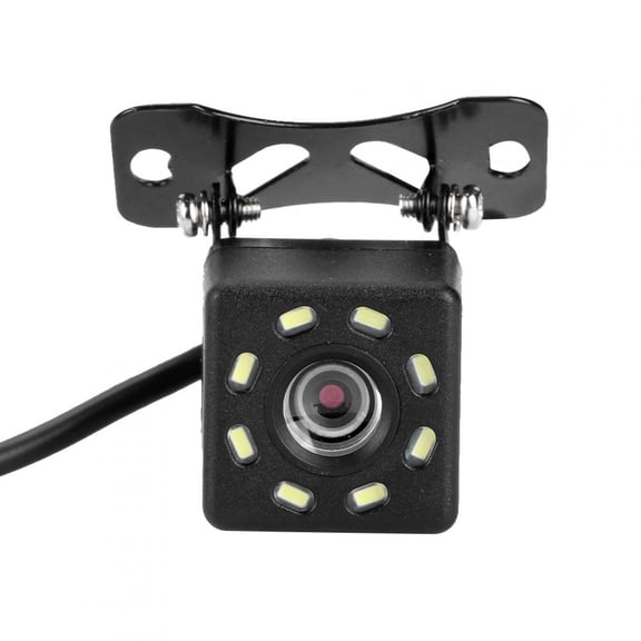 BIMZUC Universal Car Rear View Backup Camera IP68 Waterproof 8 LED Reverse Parking Night Vision Assistant Kit 120-170 Degree Wide Angle Lens For Vehicles