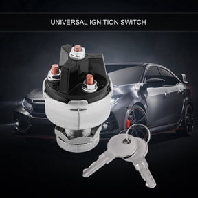 BIMZUC Universal Engine Ignition Start Stop Switch Assembly with 2 Keys for Car Truck Trailer Silver [cite: 1, 7]