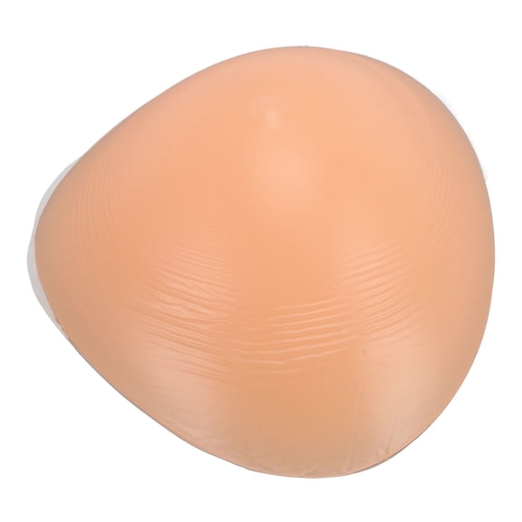 BIMZUC Universal Left Right Triangle Silicone Breast Form Mastectomy Prosthesis Concave Back Insert for Crossdresser Transgender 7.48 inches / 19 cm Beige