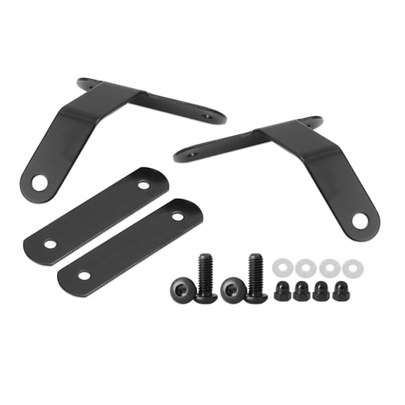 BIMZUC Universal Motorcycle Hand Guards Wind Guards Deflectors Protectors Handlebar Windshield Guard Black Brackets