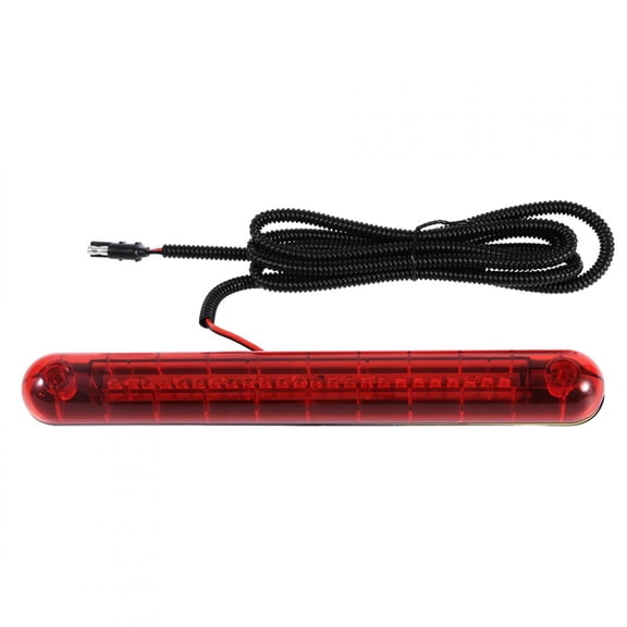 BIMZUC Universal Red 24 LED Car High Mount Third 3RD Brake Stop Tail Light Lamp 12V 9.84 inches / 25 cm Bright Red Light ABS Material