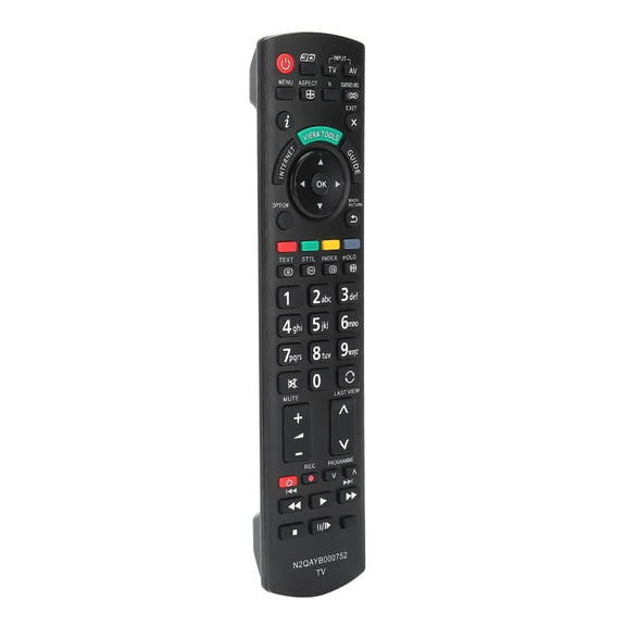 BIMZUC Universal Replacement LCD TV Remote Controller Sensitive 33ft Long Distance High Quality ABS Material For N2QAYB000752 Model Black 9.45 in / 24 cm