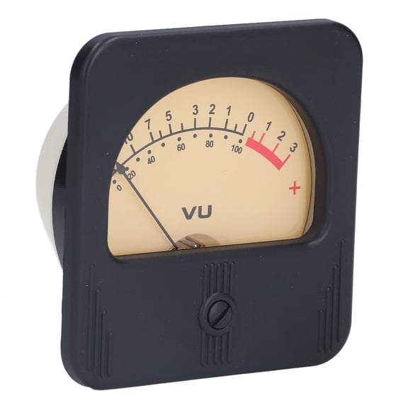BIMZUC VU Meter 100mA 12V DB Level Meter High Accuracy Sturdy Durable Sound Measurement Equipment Audio Volume Display for Recording Studio Amplifier 3x3.1x2 inches / 7.5x8x5 cm