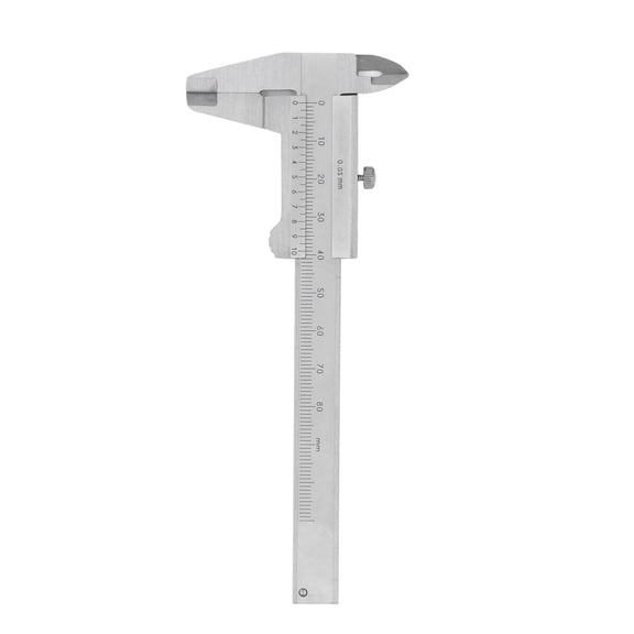 BIMZUC Vernier Caliper Stainless Steel 0 to 3.15 inches / 0-80mm Range Portable Vernier Scale Caliper Measuring Tool for Small Objects Jewelry Gemstones Coins Antiques High Accuracy