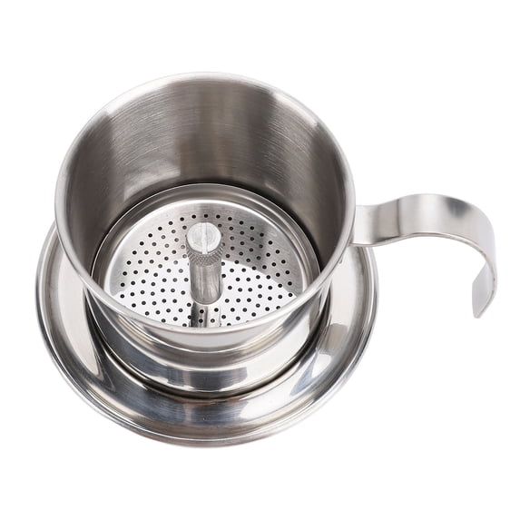 BIMZUC Vietnamese Coffee Maker Portable 200ml Thickened 304 Stainless Steel Drip Filter Brewer for Home Travel Office and Camping Easy to Clean (5.12 inches / 13.00 cm)