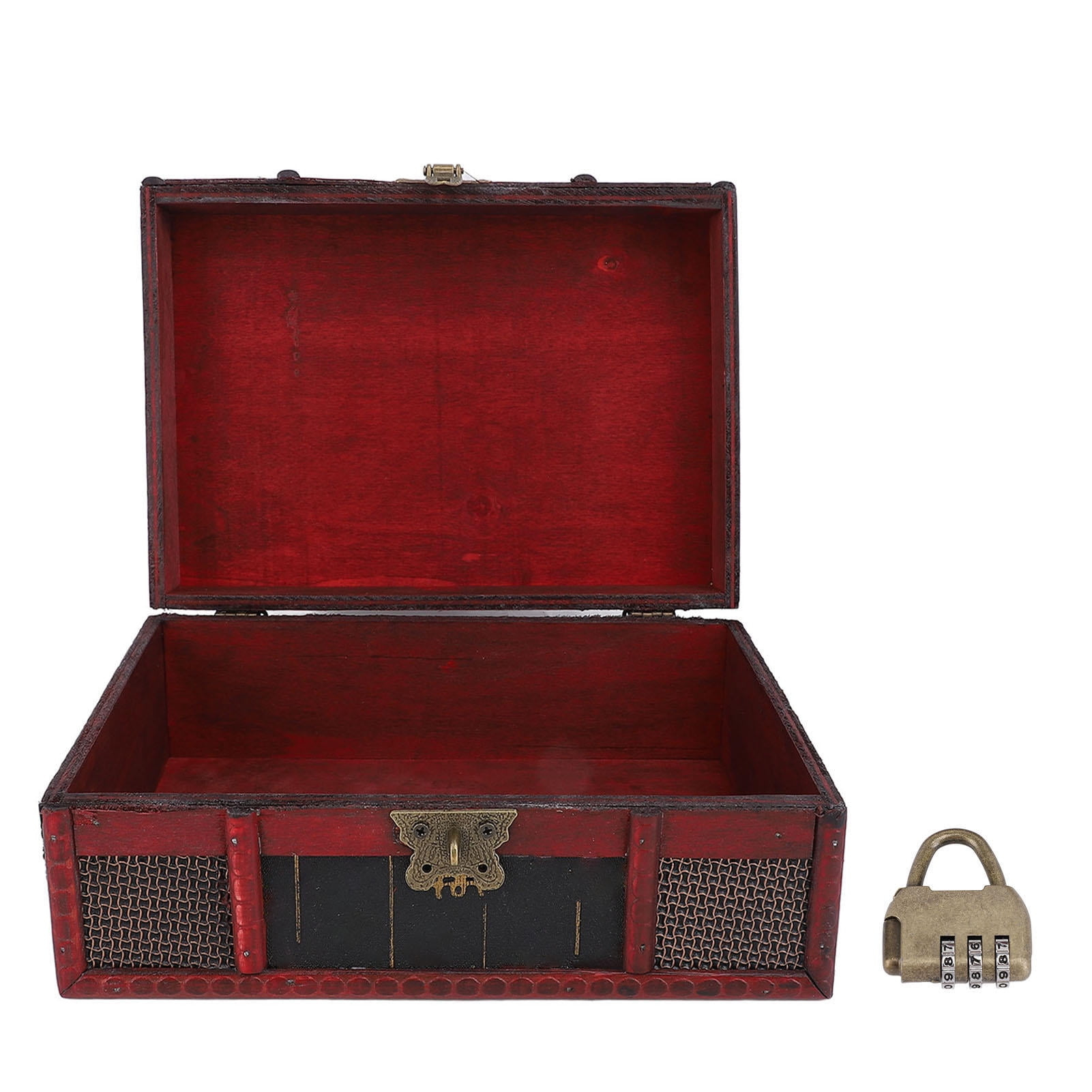 BIMZUC Vintage Treasure Chest – Elegant Multi‑Functional Storage Box for Jewelry, Cosmetics, Books & Photography Props