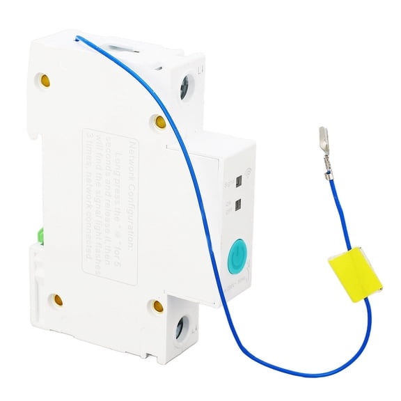 BIMZUC WIFI Circuit Breaker 1P 230V DIN Rail Smart Switch 40A Wireless Remote Control (1.38 inches / 3.5 cm) for Home Automation and Electrical Protection Energy Efficient White