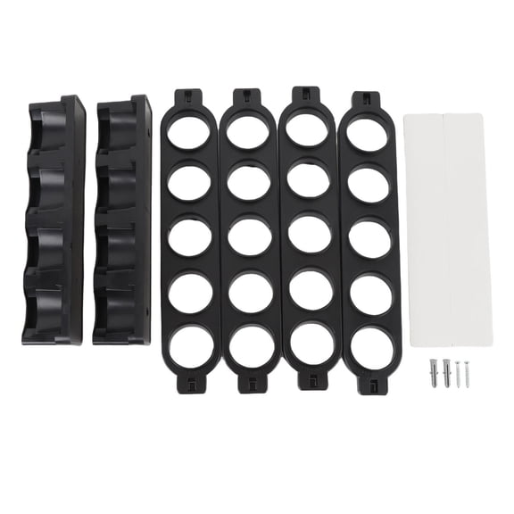 BIMZUC Wall‑Mounted Coffee Capsule Organizer – Large Capacity, Magnetic Strip, Black, Easy Install, Stylish Kitchen & Office Storage