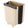 thumbnail image 1 of BIMZUC Wall Mounted Folding Waste Bin Kitchen Cabinet Door Hanging Trash Garbage Can Container, Space Saving Collapsible 9L / 2.3 Gal Capacity Design For Home Bedroom Bathroom, 11.8 inches / 30 cm, 1 of 9