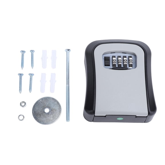 BIMZUC WallMounted Key & Password Safe 4Digit Lock, TheftProof, SpaceSaving Storage for Hotels, Homes & Offices