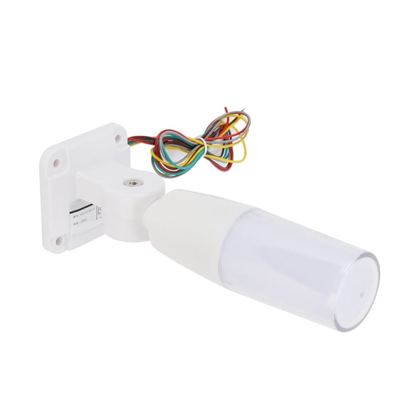BIMZUC Warning Light LED Signal Beacon 3 Colors Red Yellow Green 180 Rotatable with Buzzer Emergency DC 24V 1 Count