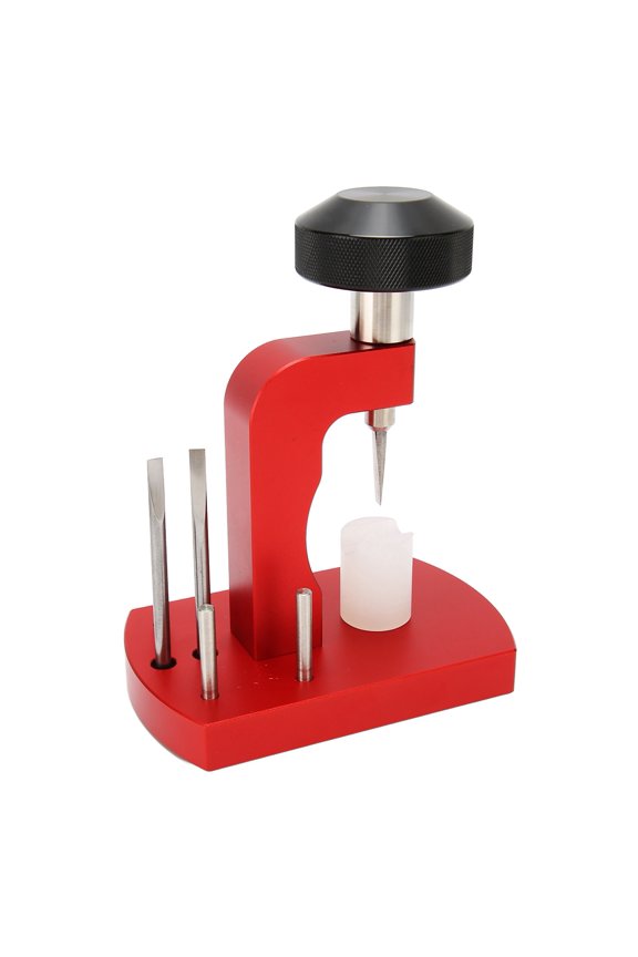 Watch Back Case Opener Bench Ergonomic Handle Essential Watch Back Remover Tool Kit in Red Color for Professional Watch Repair and Battery Replacement (7.09 inches / 18.00 cm)