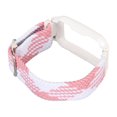 thumbnail image 1 of BIMZUC Watch Band Strap with Case Elastic Weaving Adjustable Replacement Wristbands for Oppo Free (10 inches / 25.4 cm), Pink / White, 1 of 9