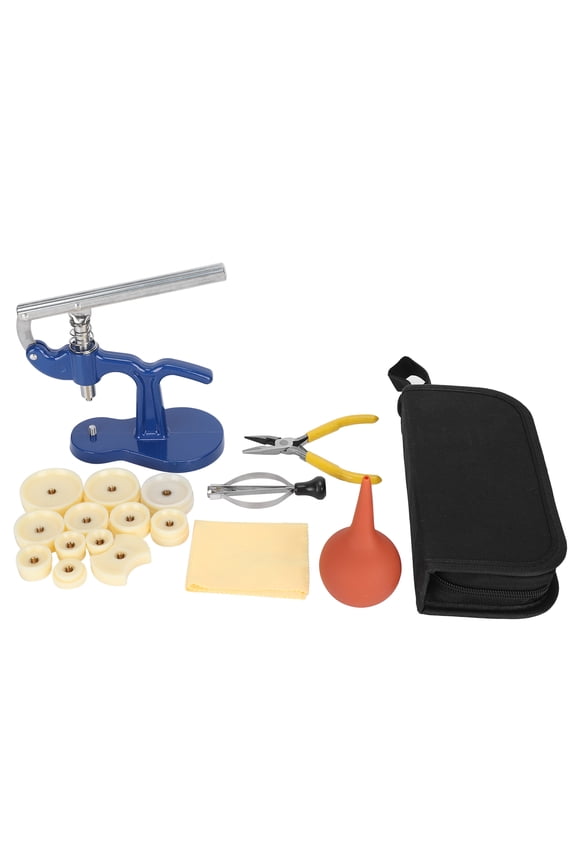 Watch Press Machine Back Case Pry Cover Opener Professional Watch Repairing Tools Kit (9.45 inches / 24 cm, 39.51 oz / 1120 g)
