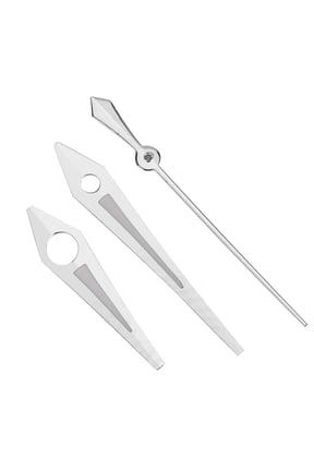 Watch Second Minute Hour Hands Accessory Replacement for ETA2824 Movement Silver 0.3 inches / 7.5 mm