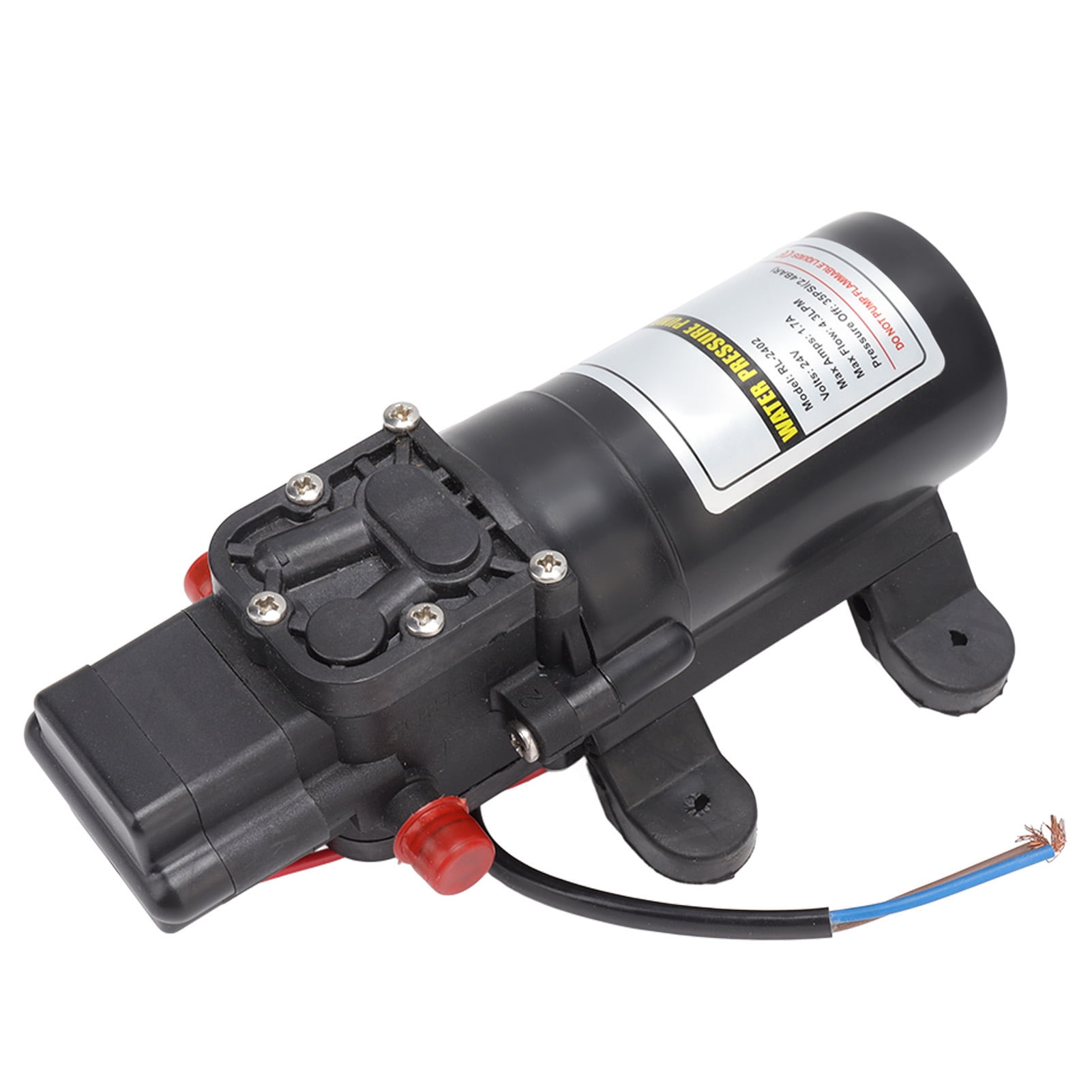 BIMZUC Water Pressure Diaphragm Pump Self Priming High Pressure Outdoor RV Marine Transfer Pump, RL-2402 24V