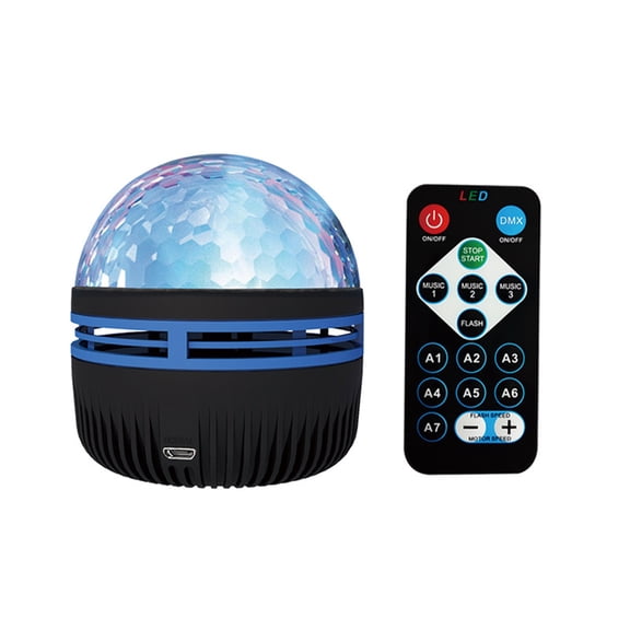 BIMZUC Water Ripple Ambient Light Starry Projection Lamp Multi-color Atmosphere Lamp with Remote Control USB Plug and Play, 3.94 inches / 10 cm