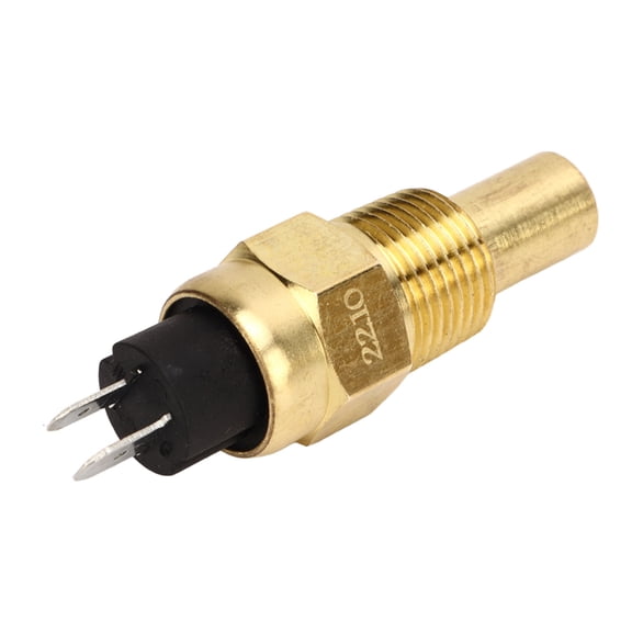 BIMZUC Water Temperature Sensor 3/8NPT Engine Coolant Temp Transducer for Diesel Generator 6-24V Max 125C Overheating Alarm Oil Water Temp Sender Replacement Part Universal Fit