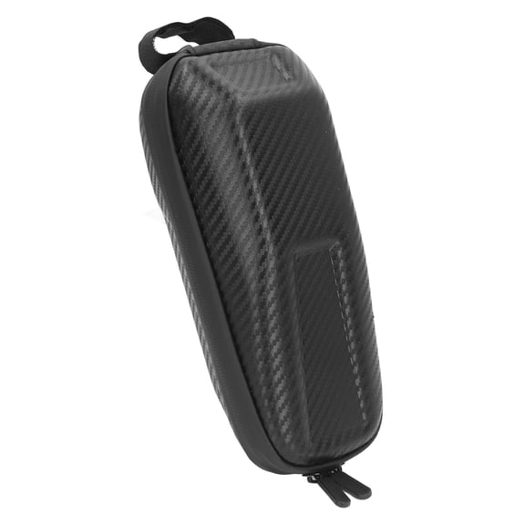 BIMZUC Waterproof Bike Frame Bag Storage Pouch, Premium PU EVA Hard Shell Multi-Layer Large Capacity Bicycle Front Top Tube Pack for Cycling, 6.3 inches / 16 cm Length, Black Color
