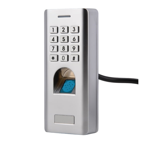 BIMZUC Waterproof Fingerprint Reader Password Door Access Control Keypad Security Entry System with Smart Keypad, IP66, Zinc Alloy, 12V DC, Wiegand 26 Bits Output