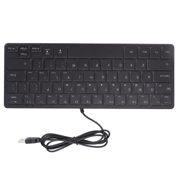 BIMZUC Wired Gaming Keyboard 64 Keys Mini RGB 3 Backlights Desktop Notebook Computer Accessories for Windows PC Mac Laptop Essential Office Tech Gear with Ultra Durable Switches