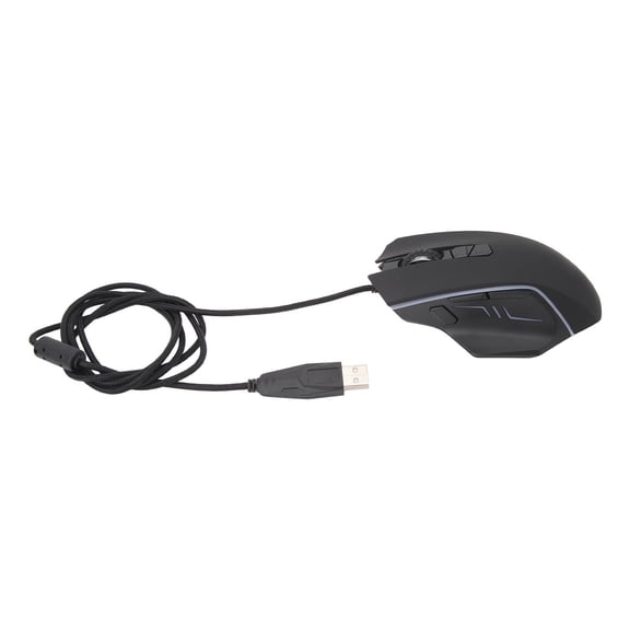 BIMZUC Wired Gaming Mouse LED Bright Light Adjustable DPI Ergonomic Computer Mouse for Home Office (5.91 inches / 15 cm)