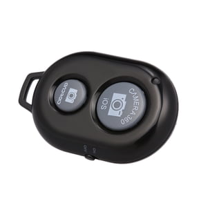 BIMZUC Wireless Bluetooth 3.0 Camera Remote Shutter for iOS and Android Smartphones, Lightweight Controller, Black
