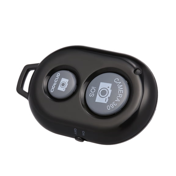 BIMZUC Wireless Bluetooth 3.0 Camera Remote Shutter for iOS and Android Smartphones, Lightweight Controller, Black