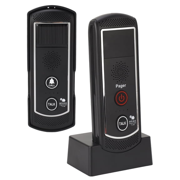 BIMZUC Wireless Intercom Door Bell System, Solar Charging 16 Channel Home Security Bell, 2000m / 6561.7 ft Long Distance, 3600mAh Built-in Battery, 7.09 inches / 18 cm Length, Indoor Outdoor Use